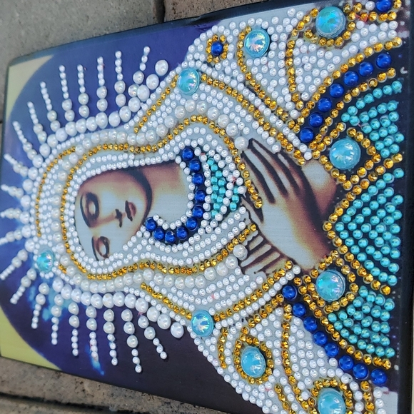 Mother Mary Jeweled Notebook/Journal nwot - Picture 2 of 4